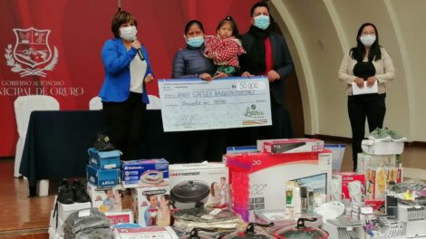 Premios en efectivo del sorteo Mi Oruro del Alma