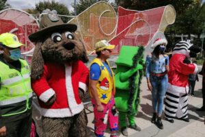 Desfile navideño en Oruro