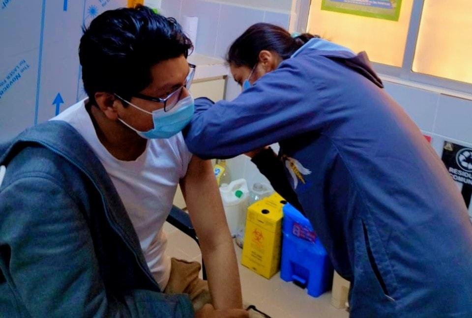 Vacunación contra el Covid-19 en Oruro