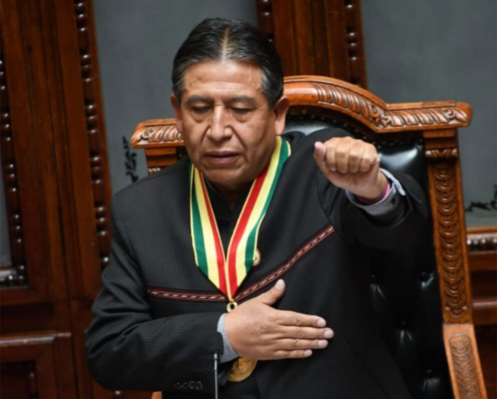 Vacunación de Choquehuanca contra el coronavirus