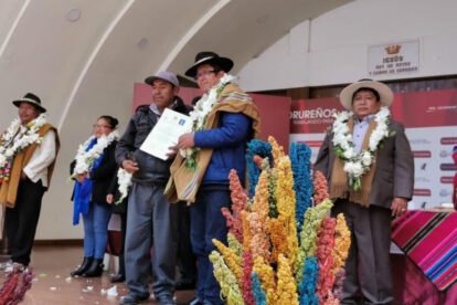 Certificado de Competencias para productores de quinua en Oruro y Potosí