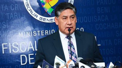 El fiscal General del Estado, Juan Lanchipa, informa sobre violencia a nivel nacional