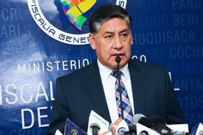 El fiscal General del Estado, Juan Lanchipa, informa sobre violencia a nivel nacional