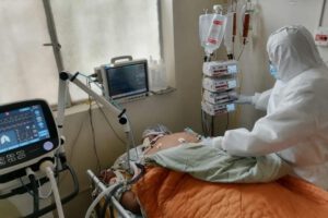 Camas de internación de la CNS ocupadas por pacientes Covid-19 en Oruro