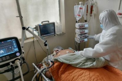 Camas de internación de la CNS ocupadas por pacientes Covid-19 en Oruro