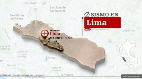 Sismo en Lima de 5,6 de magnitud