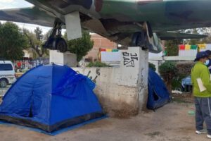 Reclutamiento de soldados en el Cuartel Camacho