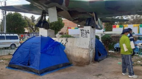 Reclutamiento de soldados en el Cuartel Camacho