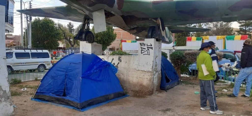 Reclutamiento de soldados en el Cuartel Camacho
