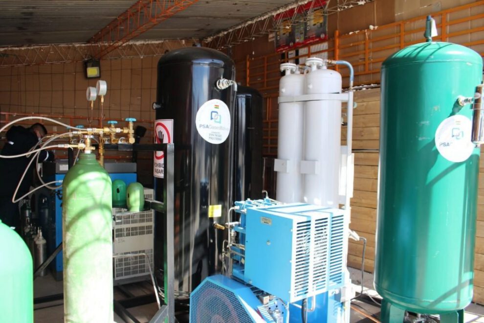 Distribución de oxígeno gratuito en Oruro