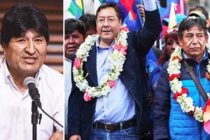 Anulan bloques en el MAS que promocionan candidaturas de Arce, David y Evo como presidente
