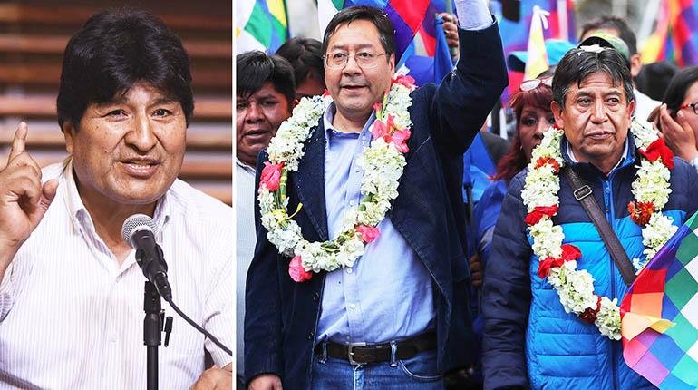 Anulan bloques en el MAS que promocionan candidaturas de Arce, David y Evo como presidente