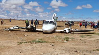 Aterrizaje de emergencia en Uyuni, reportan 4 heridos