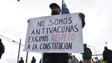 MAS rechaza marcha de sectores alteños que rechazan decreto de portación de carnet de vacuna