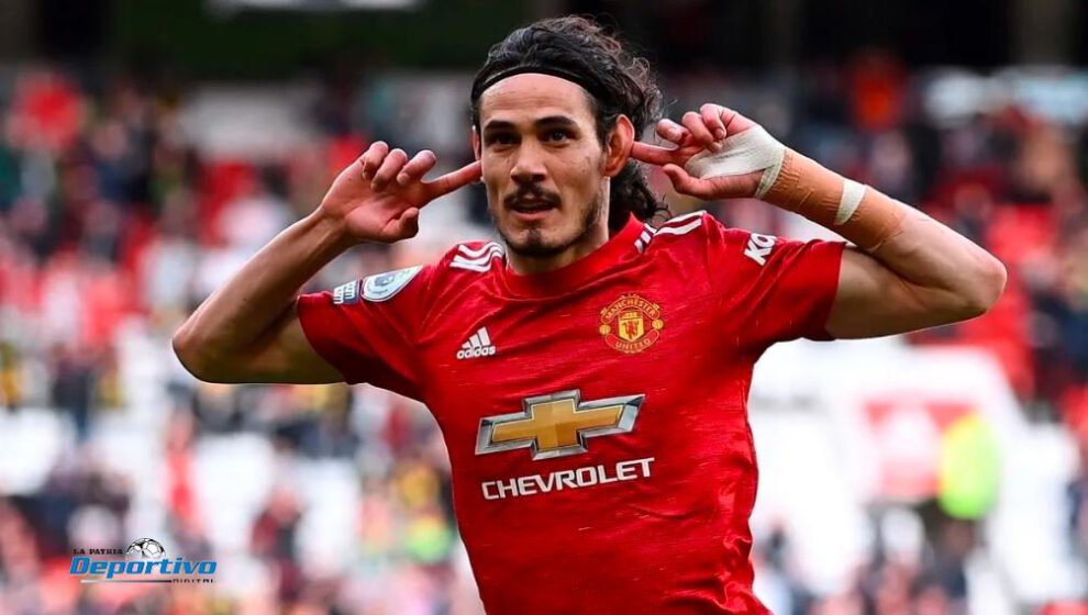 Edinson Cavani en Manchester United