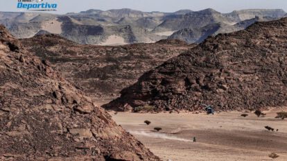 Daniel Nosiglia Rally Dakar en plena competencia en el desierto de Bisha