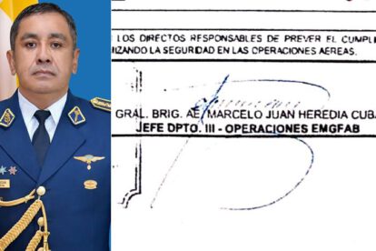 Autorización de vuelo del Comandante Heredia