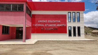 Unidad Educativa en Guardaña entregada por el Presidente Luis Arce