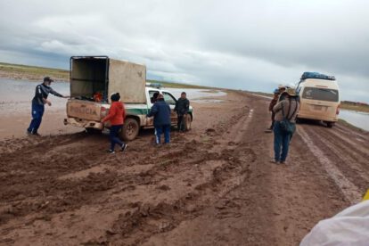 Mal estado de la carretera La Joya - Chuquichambi