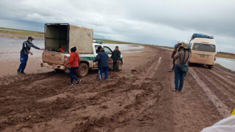 Mal estado de la carretera La Joya - Chuquichambi
