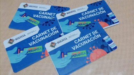 Carnet de vacunación exigido por el Gobierno