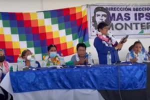 Choquehuanca oficialismo en el ampliado del MAS en Montero