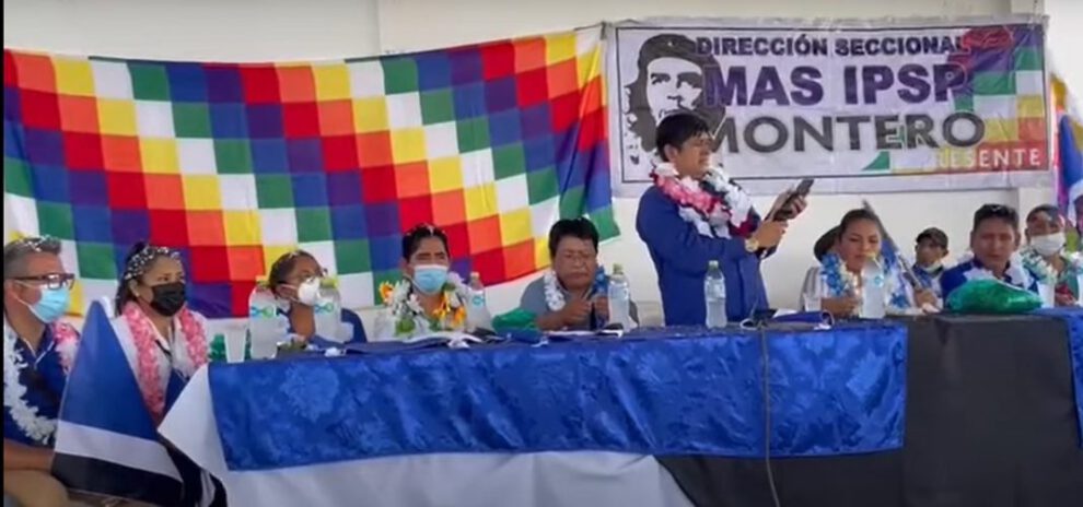 Choquehuanca oficialismo en el ampliado del MAS en Montero