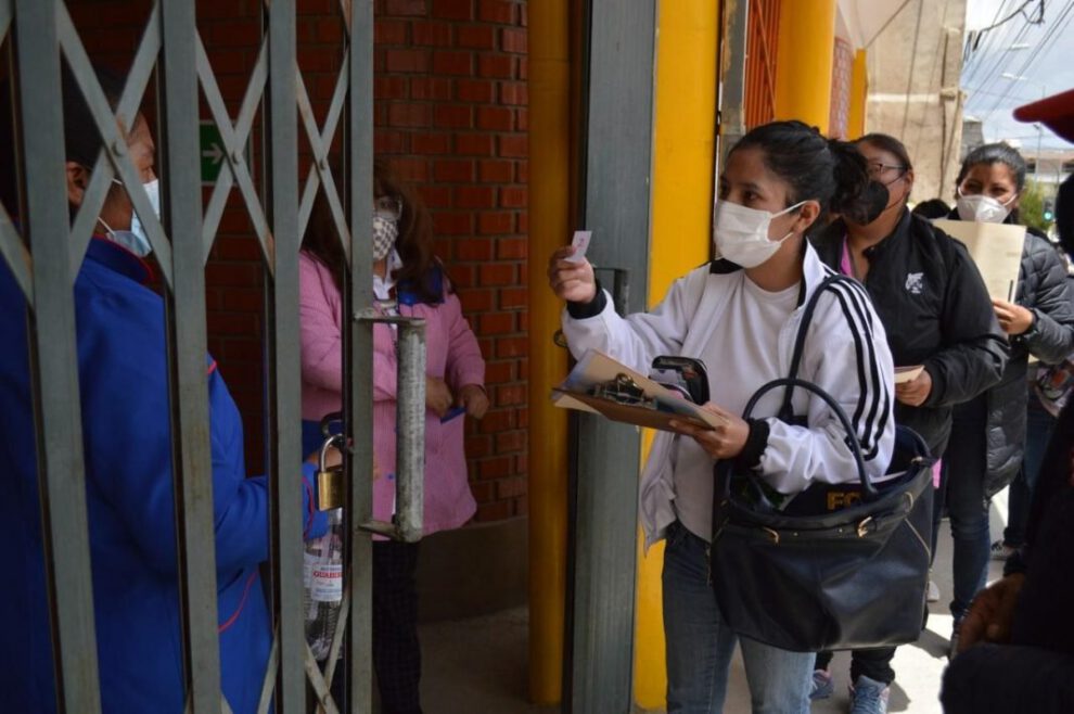 Proceso de inscripción Oruro