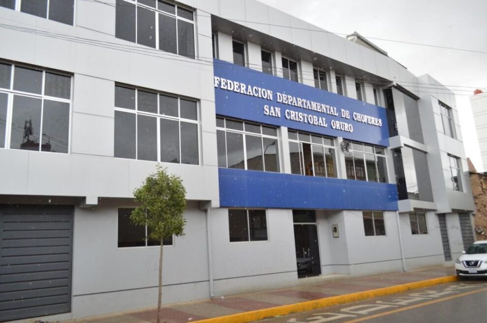 El edificio de la Federación de Chóferes San Cristóbal