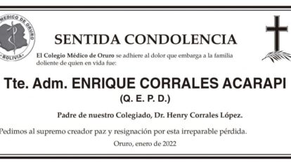 Enrique Corrales Acarapi Q. E. P. D.