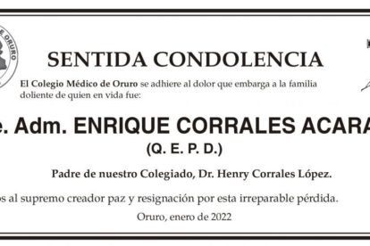 Enrique Corrales Acarapi Q. E. P. D.