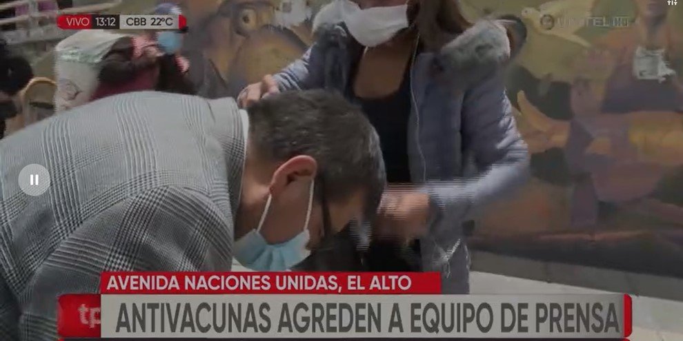 Agresión a periodista en El Alto