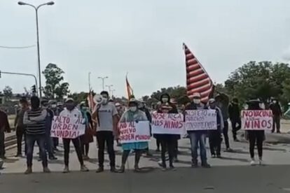 Nelson Cox movilizaciones antivacuna en Cochabamba