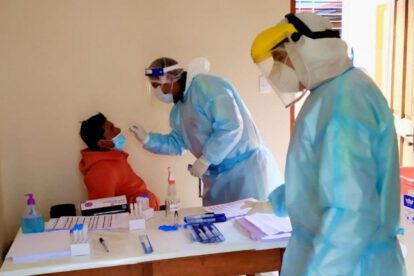 Toma de muestra antígeno nasal variante ómicron
