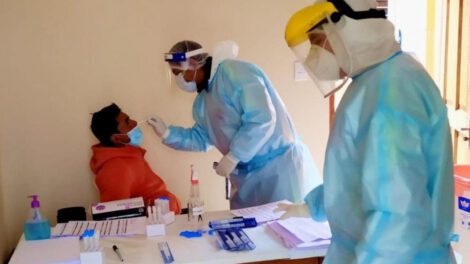 Toma de muestra antígeno nasal variante ómicron