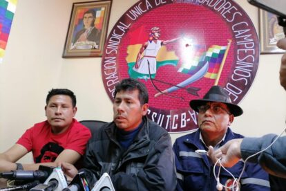 Csutcb denuncia Del Castillo por cooptar dirigentes con prebendas