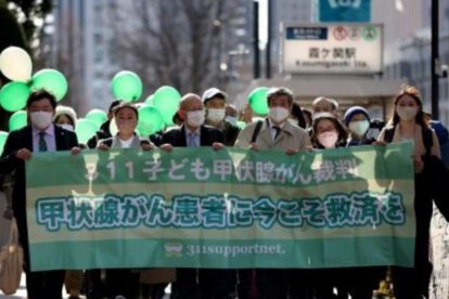 Demanda a planta nuclear Fukushima por cáncer de tiroides