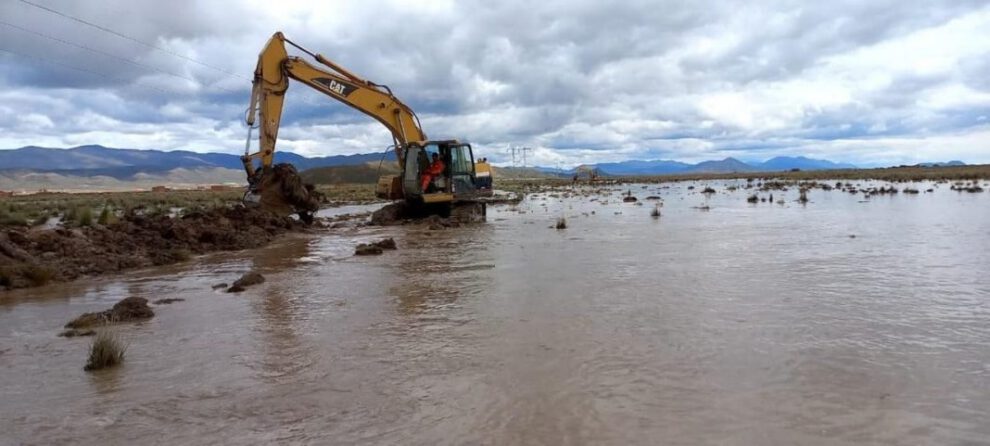 Desborde del río Vinto debido a intensas lluvias