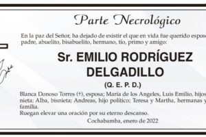 Necrológico de Emilio Rodríguez Delgadillo