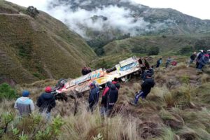 Accidente de bus en Cochabamba con 11 muertos y 18 heridos