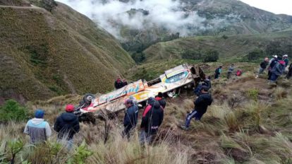 Accidente de bus en Cochabamba con 11 muertos y 18 heridos