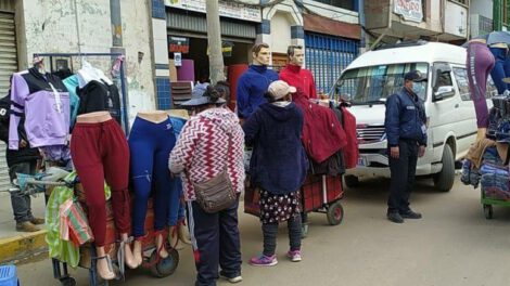 Comercio informal Oruro identificado por el GAMO