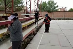 Inundación de escuelas en Oruro por falta de alcantarillado pluvial
