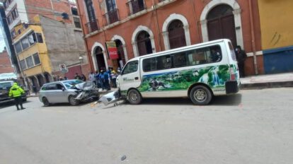 Accidente de tránsito en Oruro tras ataque epiléptico del taxista