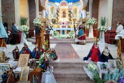Celebración de la misa de la Virgen del Socavón