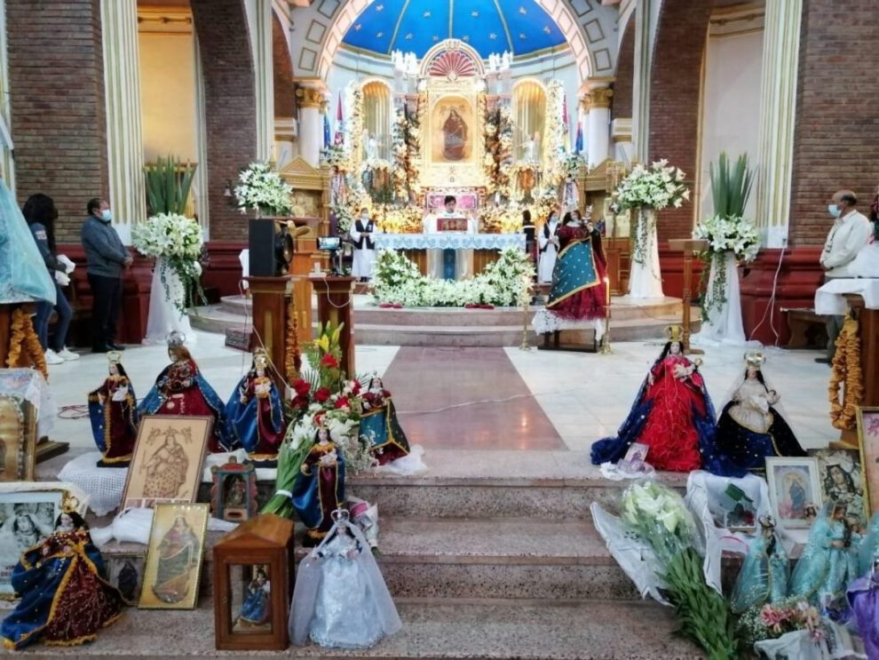 Celebración de la misa de la Virgen del Socavón
