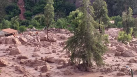 Caída de mazamorra en Sucre