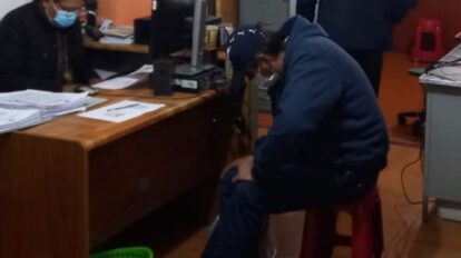 Aprehensión de Rubén Omar Centellas en la Fiscalía de La Paz