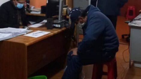 Aprehensión de Rubén Omar Centellas en la Fiscalía de La Paz