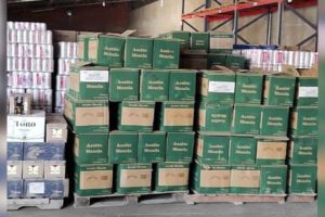 Mercancía de contrabando decomisada por la Aduana Nacional